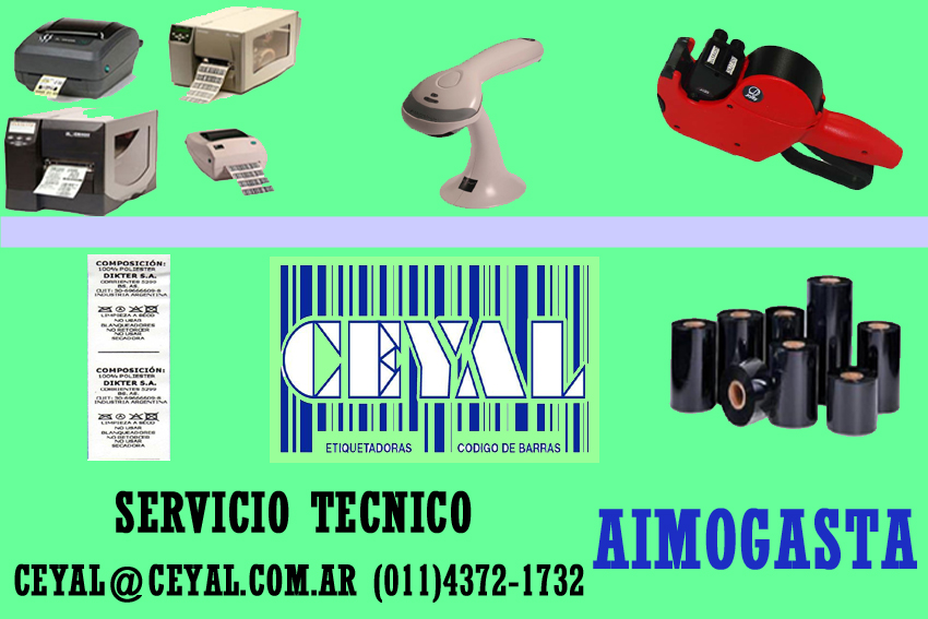 SERVICIO TECNICO ETIQUETADORA ZEBRA AIMOGASTA