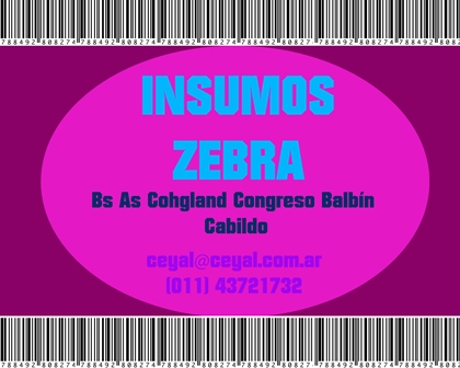Cordoba (cordoba Capital) Consumible Zebra ribbon 40×300 resina doble para poliamida