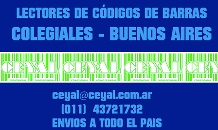 CÓDIGOS DE BARRAS  CONSTITUCIÓN CEYAL ARGENTINA (011)4 372-1732