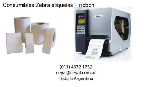 Consumibles Zebra etiquetas   ribbon