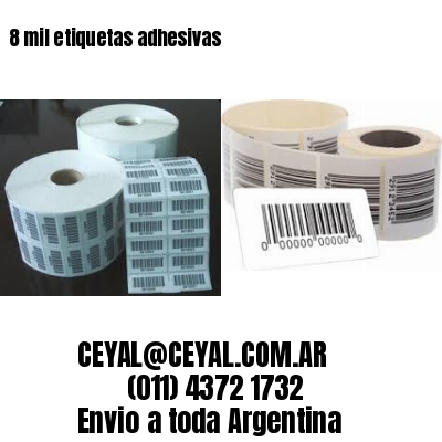 8 mil etiquetas adhesivas