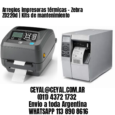 Arreglos impresoras térmicas – Zebra ZD220d | Kits de mantenimiento