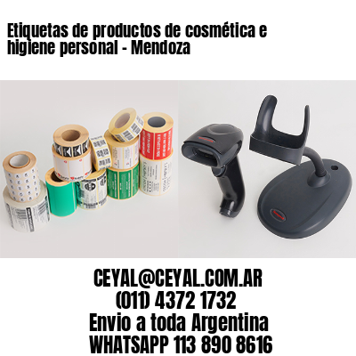 Etiquetas de productos de cosmética e higiene personal - Mendoza