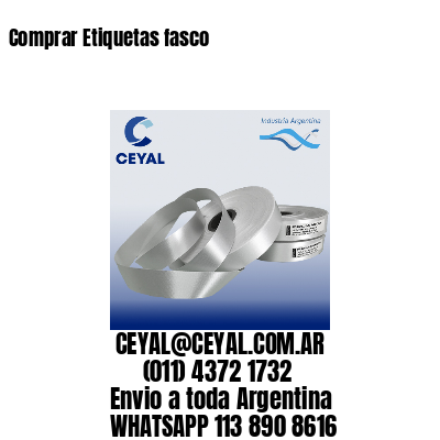 Comprar Etiquetas fasco