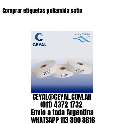 Comprar etiquetas poliamida satin