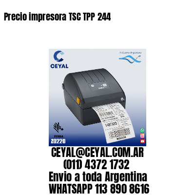 Precio impresora TSC TPP 244