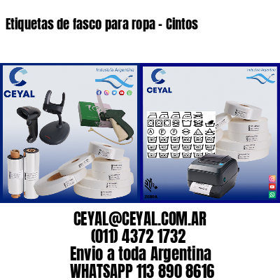 Etiquetas de fasco para ropa – Cintos