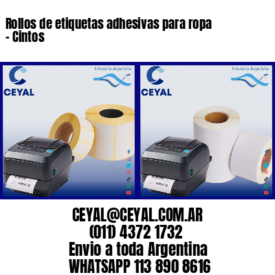 Rollos de etiquetas adhesivas para ropa – Cintos