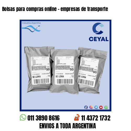 Bolsas para compras online – empresas de transporte