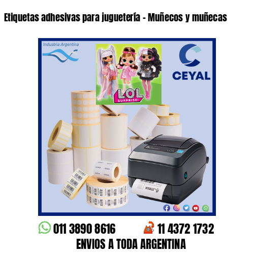 Etiquetas adhesivas para juguetería – Muñecos y muñecas