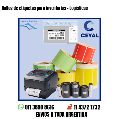 Rollos de etiquetas para inventarios – Logísticas