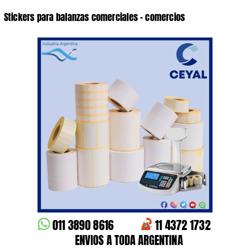 Stickers para balanzas comerciales – comercios