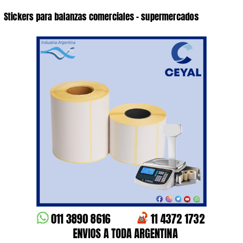 Stickers para balanzas comerciales – supermercados