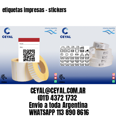 etiquetas impresas - stickers