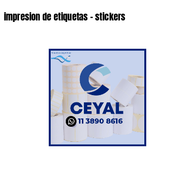 impresion de etiquetas - stickers