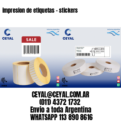 impresion de etiquetas – stickers