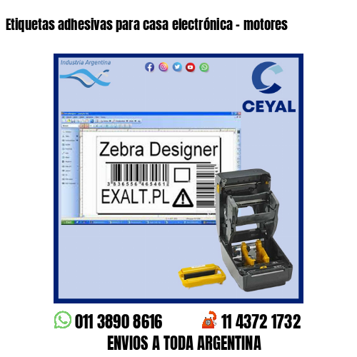 Etiquetas adhesivas para casa electrónica - motores