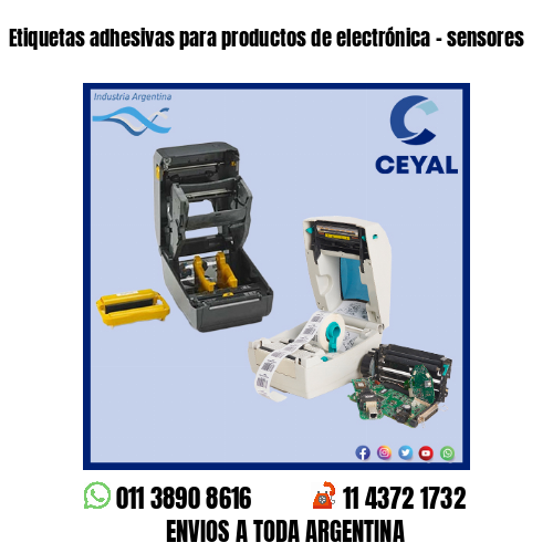 Etiquetas adhesivas para productos de electrónica - sensores