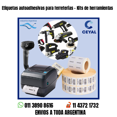 Etiquetas autoadhesivas para ferreterías – Kits de herramientas