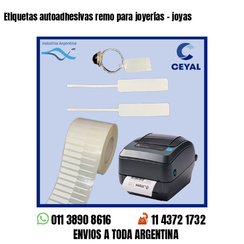 Etiquetas autoadhesivas remo para joyerías – joyas