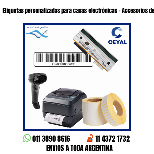 Etiquetas personalizadas para casas electrónicas – Accesorios de audios