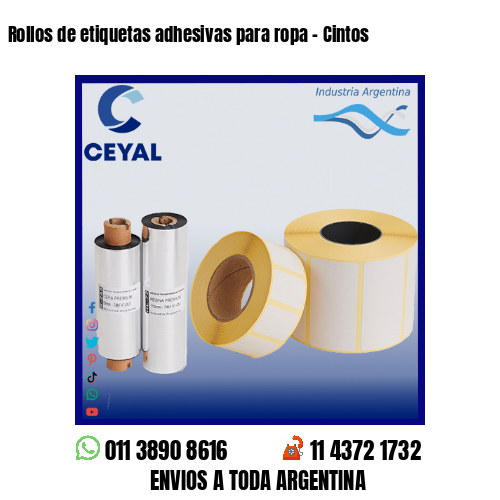 Rollos de etiquetas adhesivas para ropa – Cintos