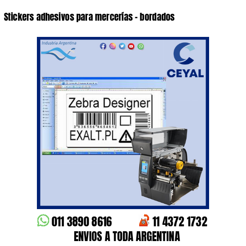 Stickers adhesivos para mercerías – bordados