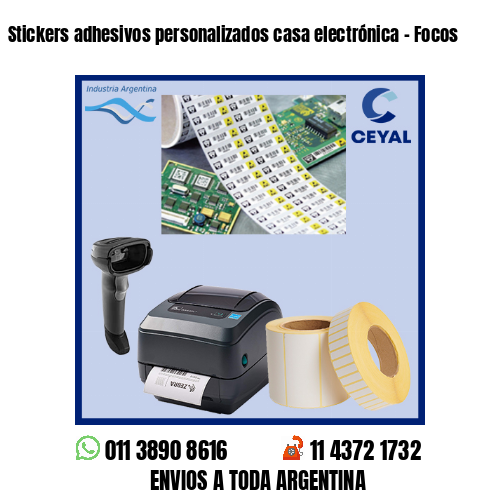 Stickers adhesivos personalizados casa electrónica – Focos