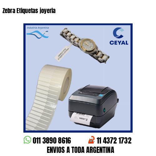 Zebra Etiquetas joyeria