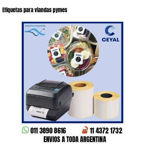 Etiquetas para viandas pymes