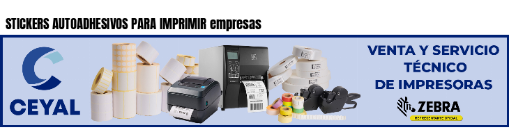 STICKERS AUTOADHESIVOS PARA IMPRIMIR empresas