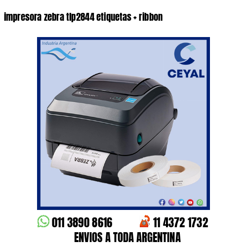 impresora zebra tlp2844 etiquetas   ribbon