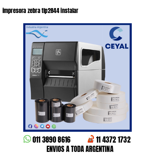 impresora zebra tlp2844 instalar