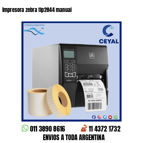 impresora zebra tlp2844 manual