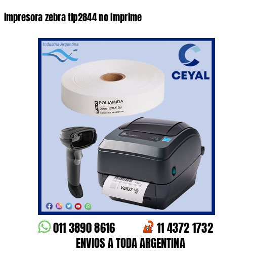 impresora zebra tlp2844 no imprime