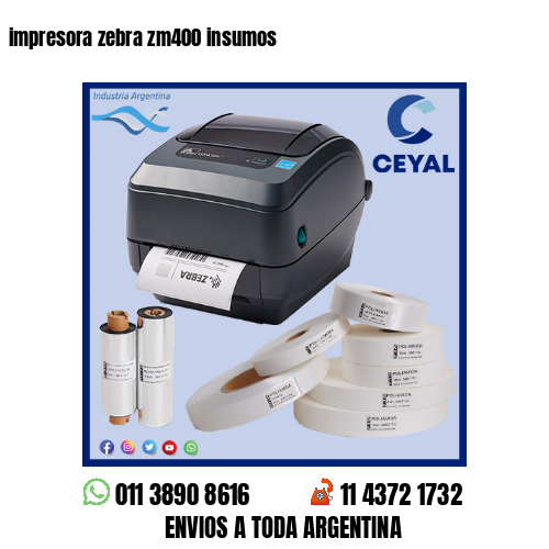 impresora zebra zm400 insumos