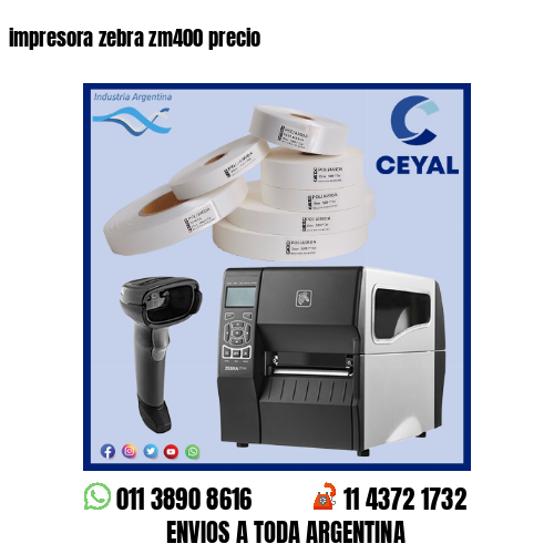 impresora zebra zm400 precio