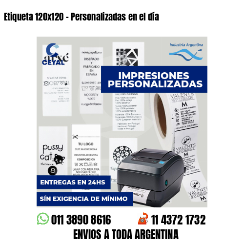 Etiqueta 120x120 - Personalizadas en el día