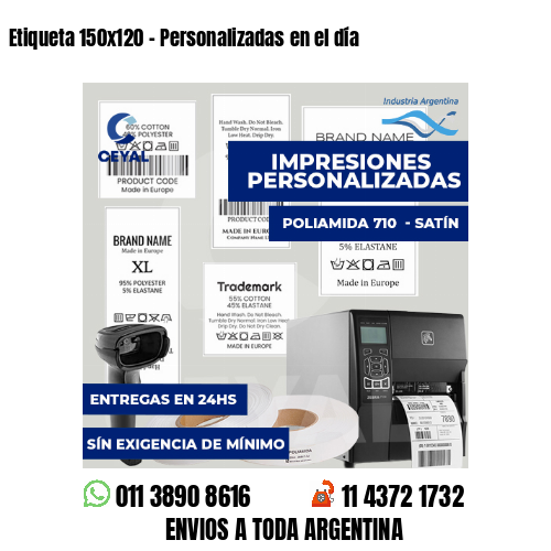 Etiqueta 150x120 - Personalizadas en el día