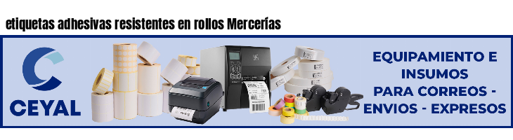 etiquetas adhesivas resistentes en rollos Mercerías