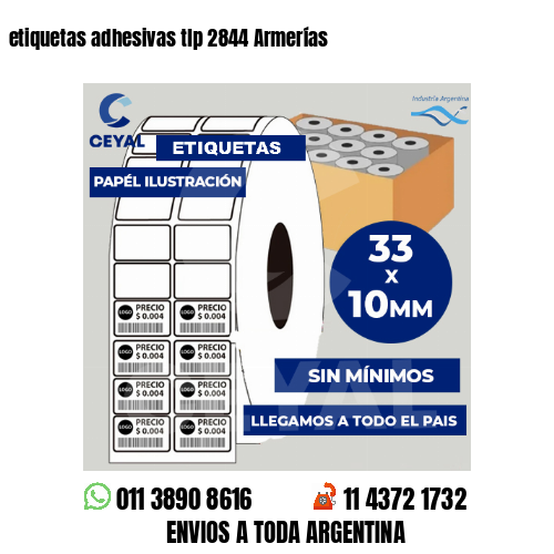 etiquetas adhesivas tlp 2844 Armerías