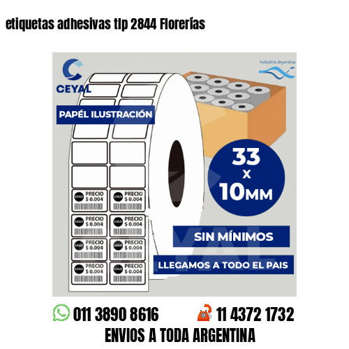 etiquetas adhesivas tlp 2844 Florerías