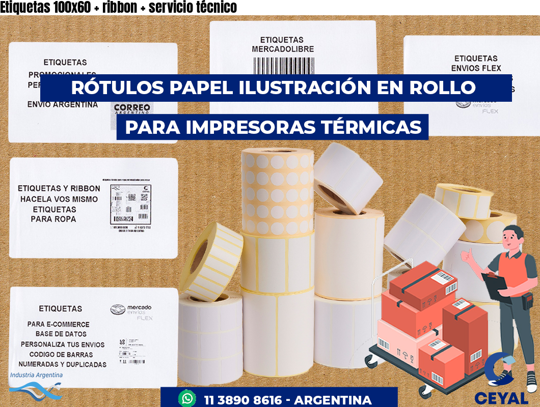 Etiquetas 100x60   ribbon   servicio técnico