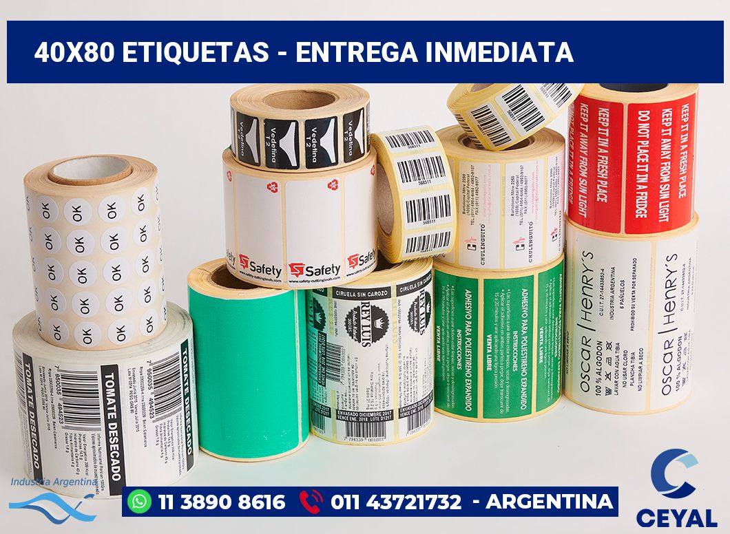 40×80 Etiquetas