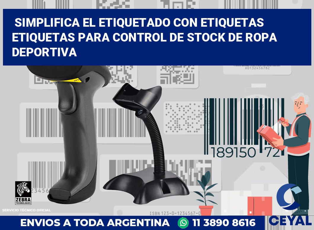 Simplifica el Etiquetado con Etiquetas Etiquetas para Control de Stock de Ropa Deportiva