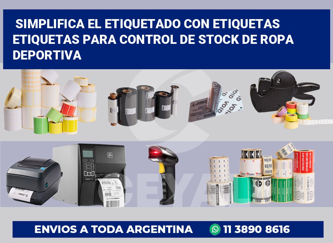 Simplifica el Etiquetado con Etiquetas Etiquetas para Control de Stock de Ropa Deportiva