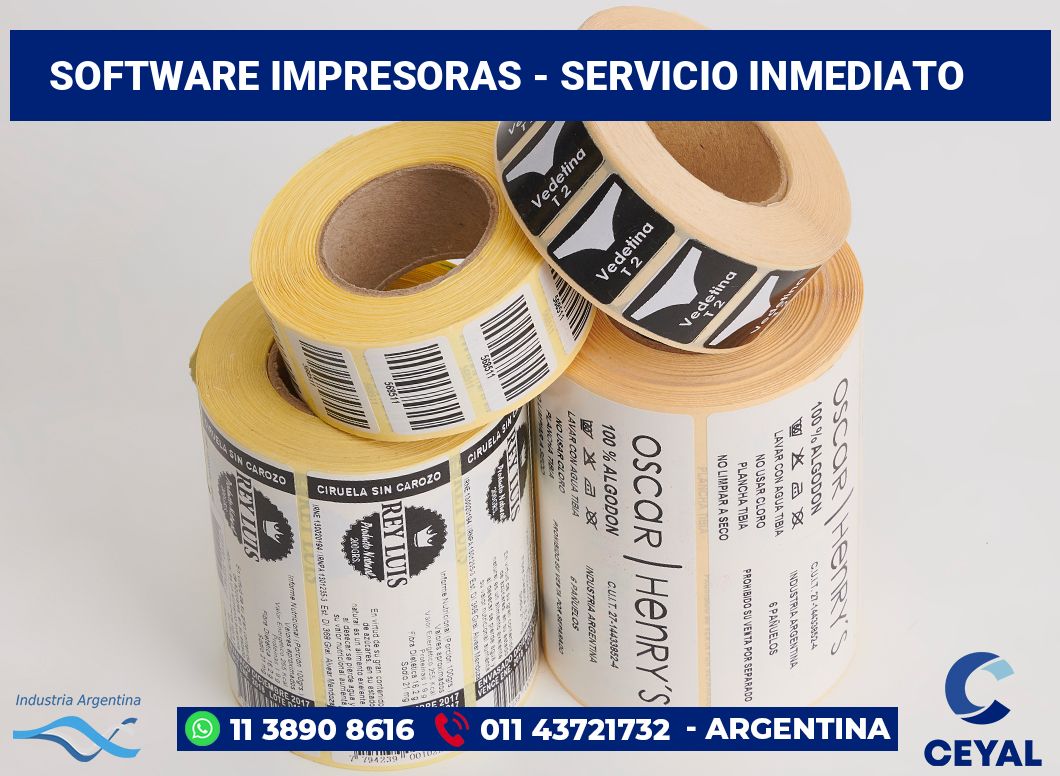 Software impresoras - Servicio inmediato