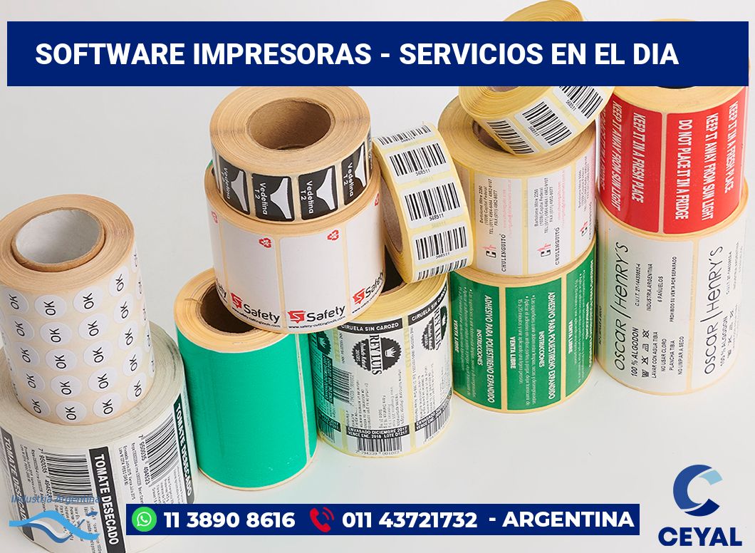 Software impresoras - Servicios en el dia