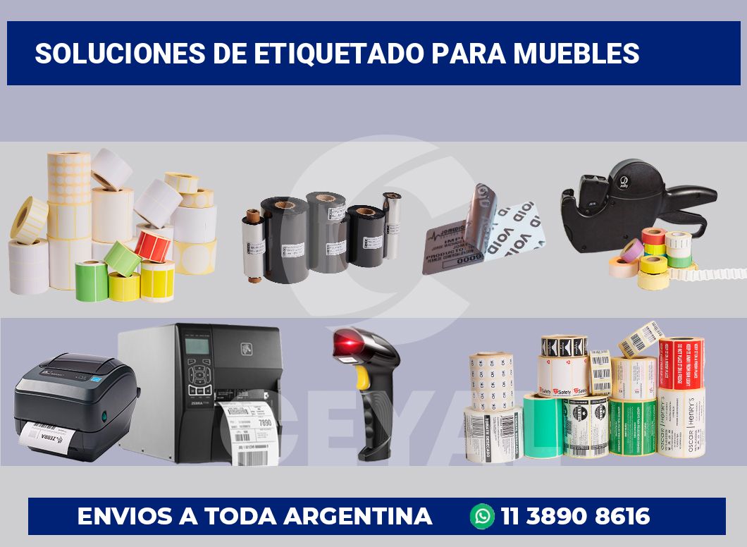 Soluciones de Etiquetado para muebles