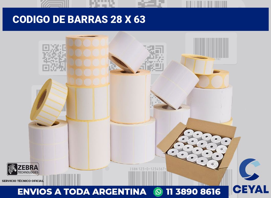 codigo de barras 28 x 63